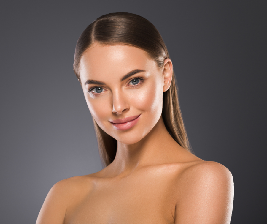 Glass Skin Therapy beautiful young woman