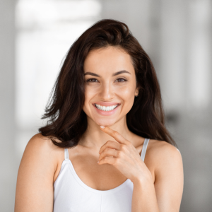 χαλάρωση προσώπου beautiful woman posing