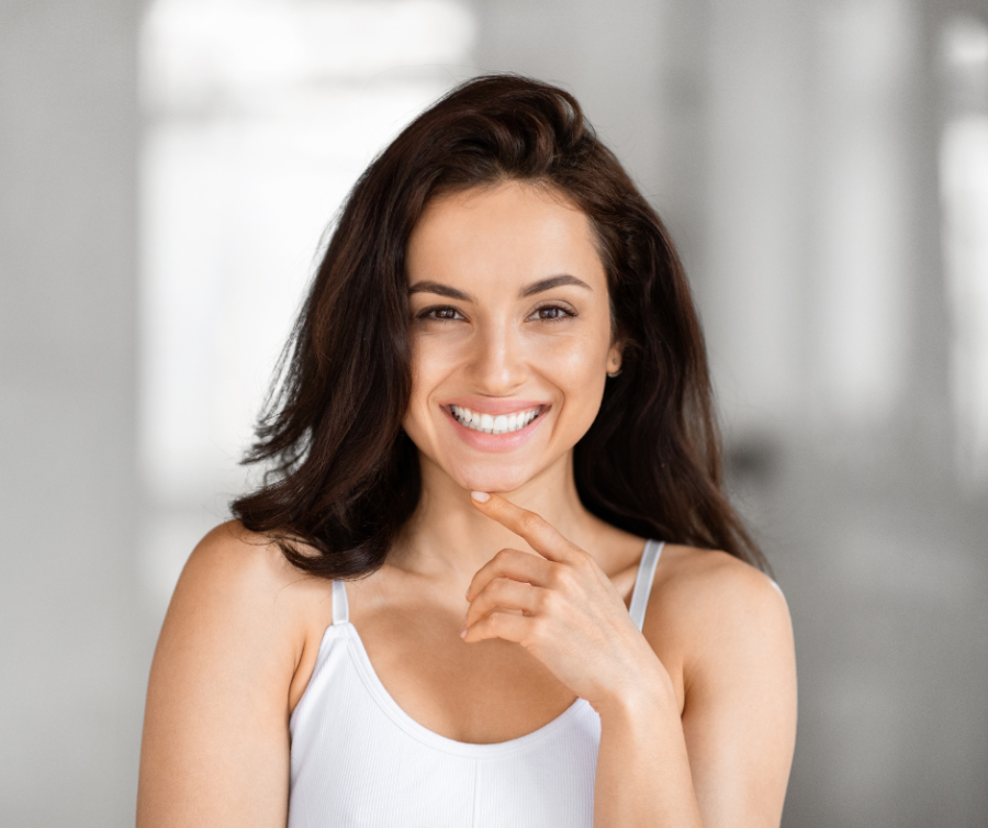 χαλάρωση προσώπου beautiful woman posing